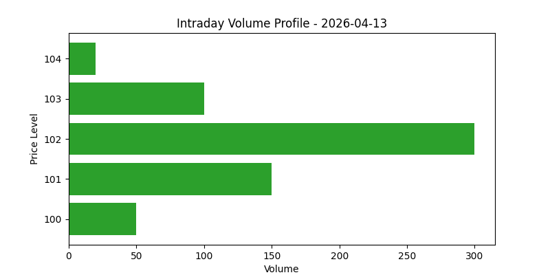 Intraday Volume Profile